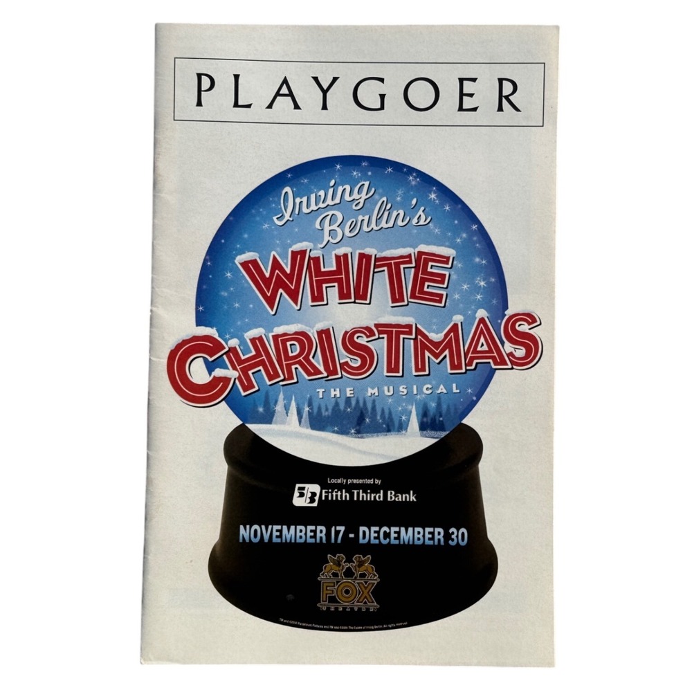 Fox Theatre White Christmas The Musical Playgoer Program Detroit Souvenir 2006